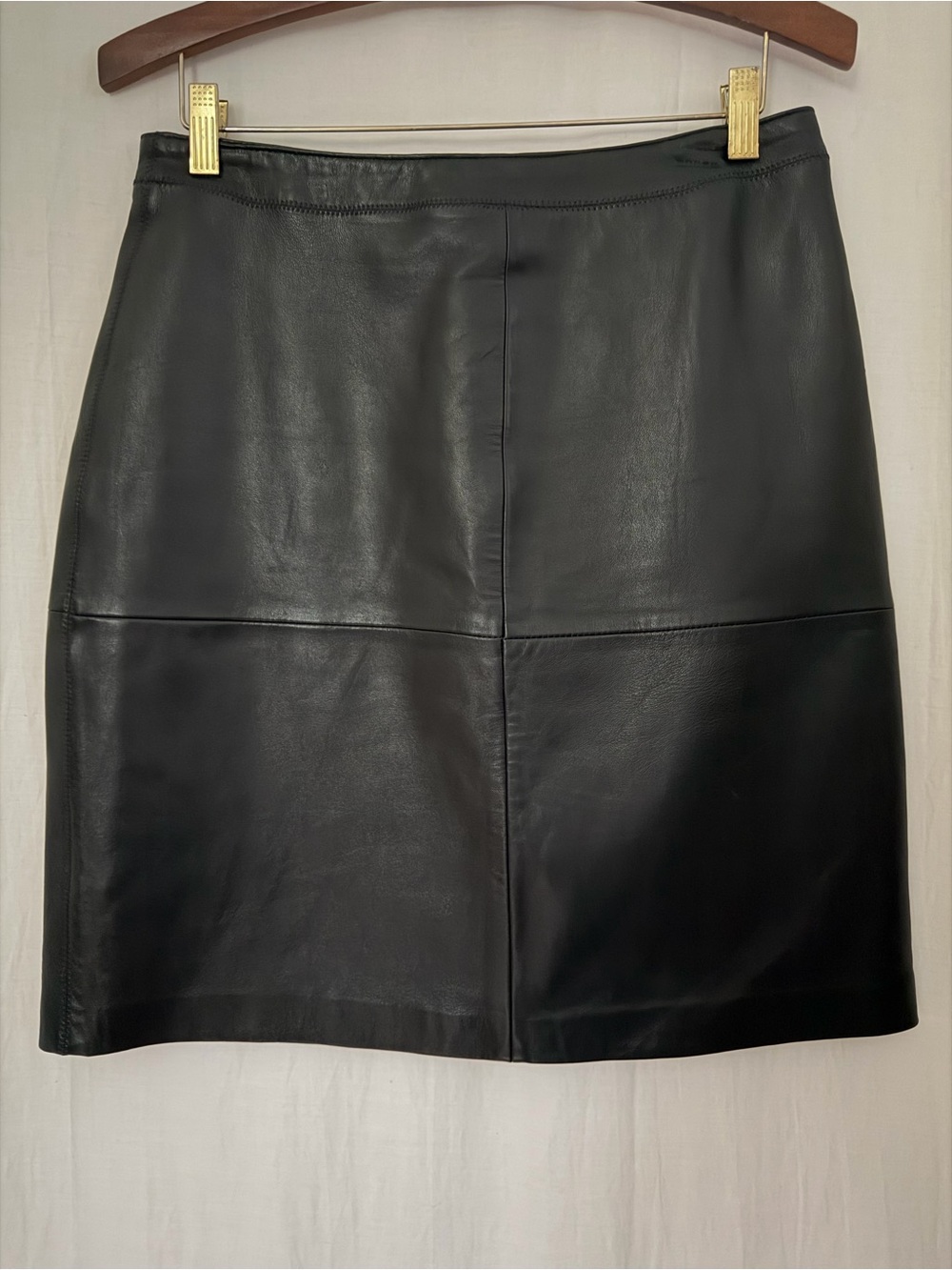 Style & Co 100 % Genuine Leather Buttery Smooth Back Zipper - Black - Sz 10